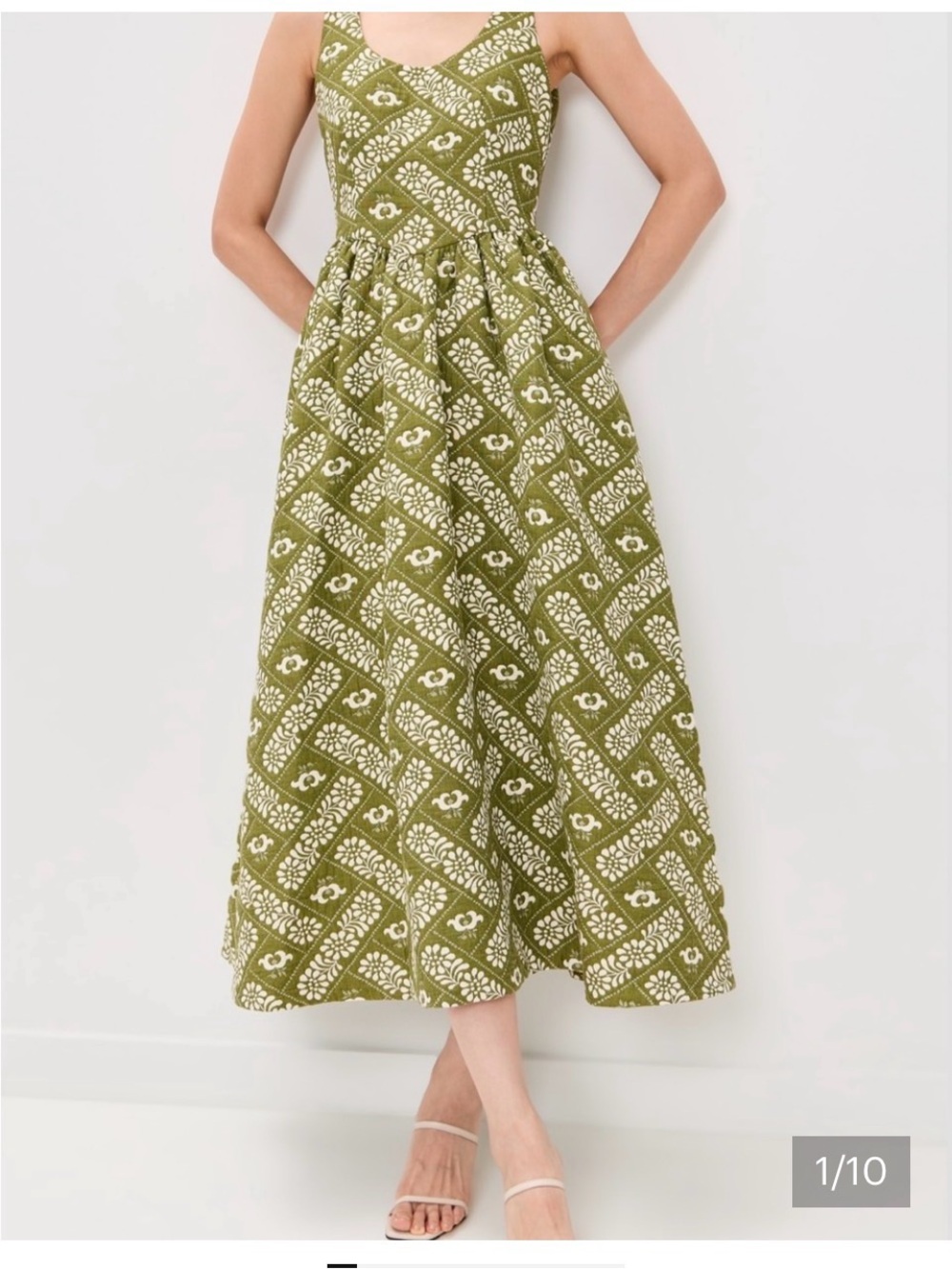 Hunter Bell Maddy Dress olive Green 10